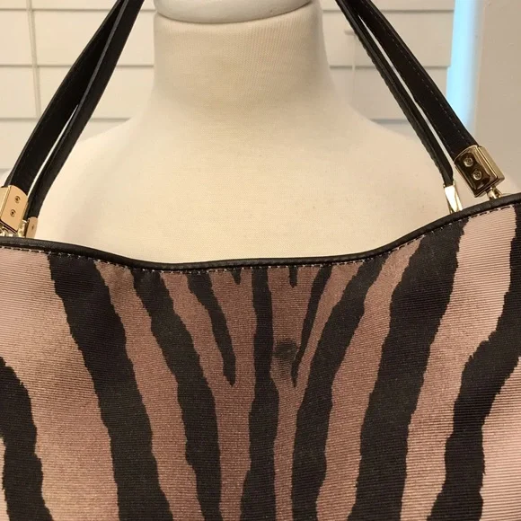 Coach Zebra Print Phoebe Madison Purse Bag - Picture 6 of 9